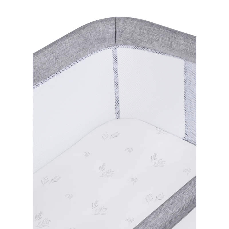 Lionelo Luna 2in1 Bedside Crib, Grey Concrete product thumbnail 6