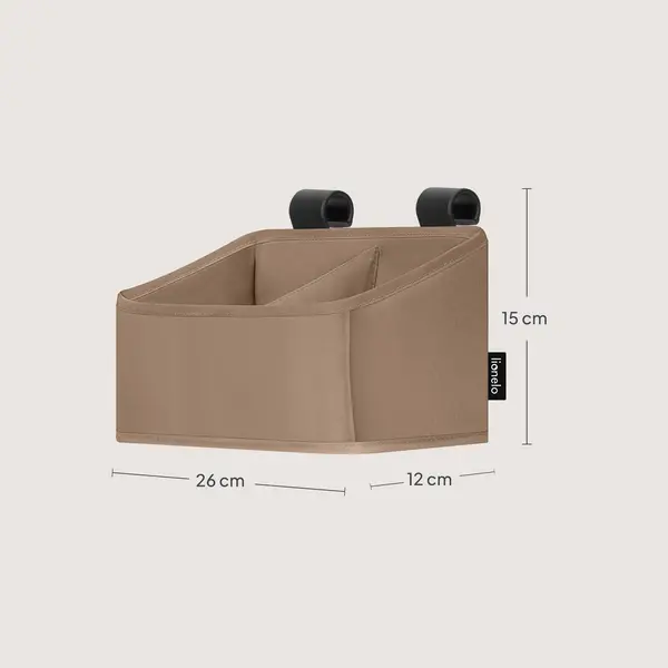 Lionelo Sidepocket Small Cot Organiser, Beige product thumbnail 7