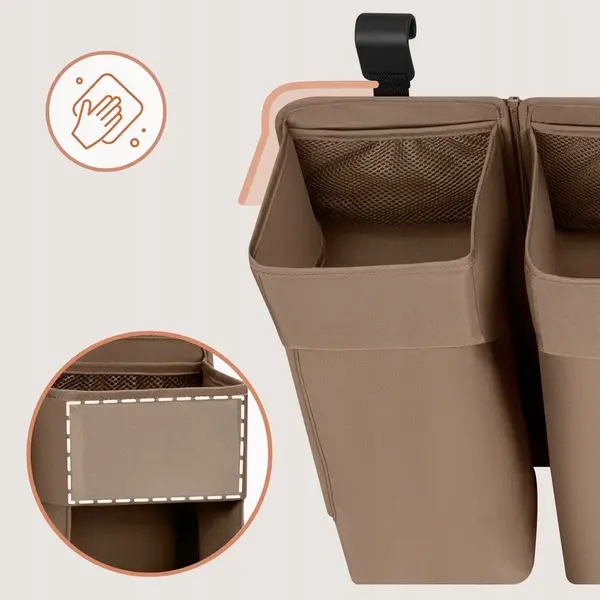 Lionelo Sidepocket Large Baby Organizer, Beige product thumbnail 6