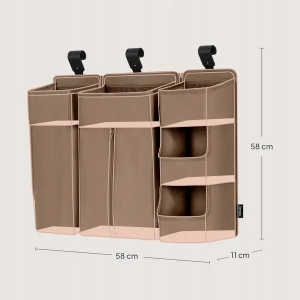 Lionelo Sidepocket Large Baby Organizer, Beige product thumbnail 8
