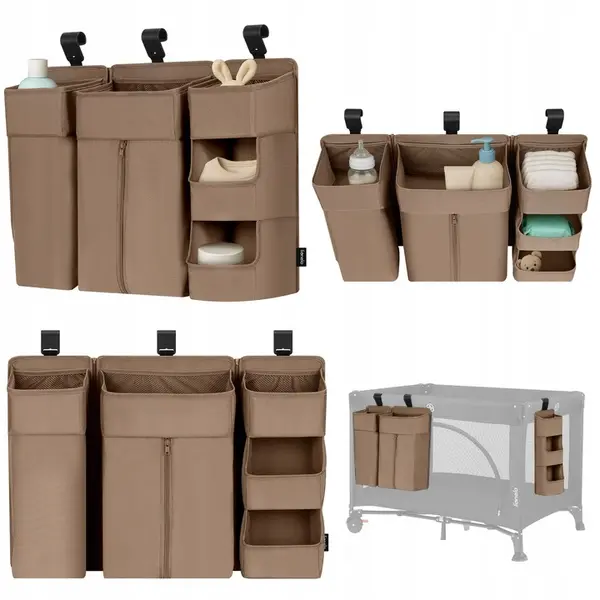 Lionelo Sidepocket Large Baby Organizer, Beige