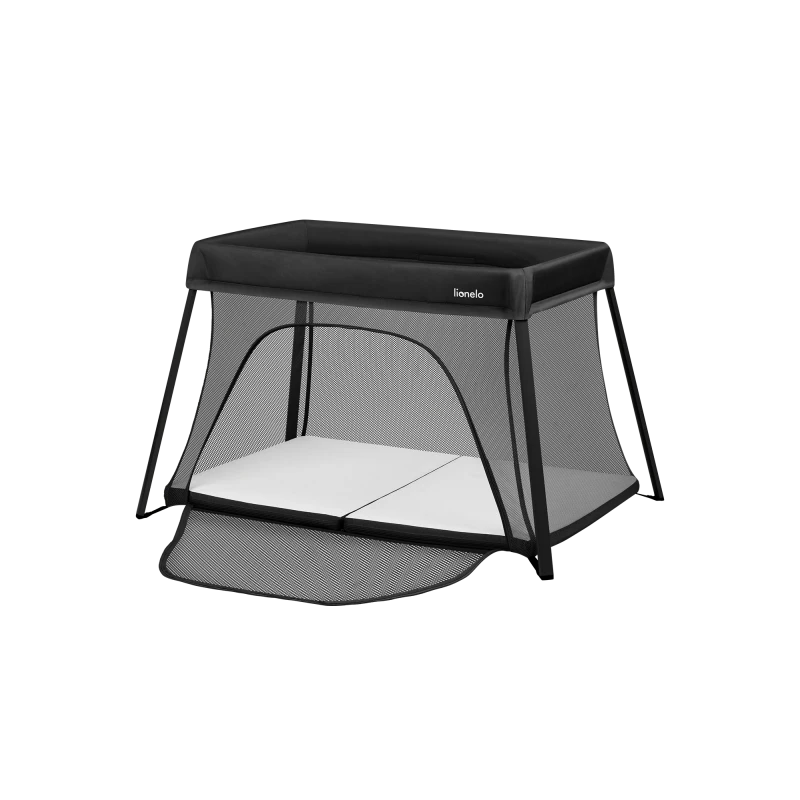 lionelo Alice 3-in-1 Baby Playpen Travel Cot, Black product thumbnail 4