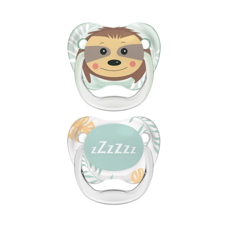 Dr. Brown's PreVent PRINTED SHIELD Soother - Stage 2, Green, 2-Pack - Image 2