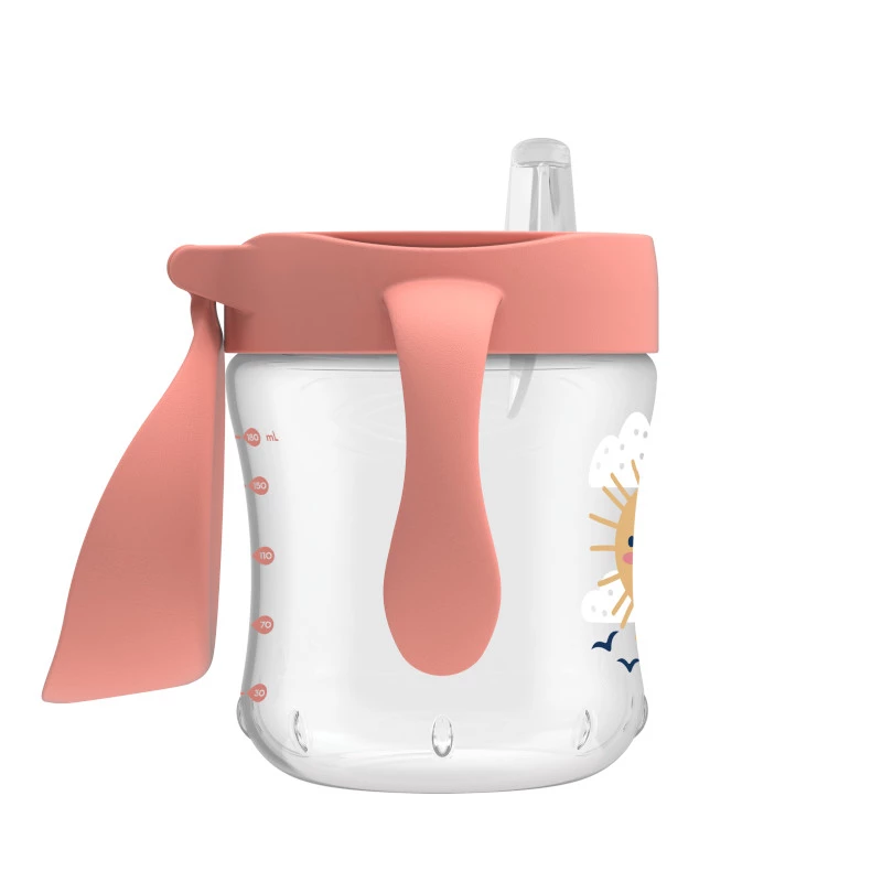 Dr. Brown's 6 oz/180 mL Soft-Spout Transition Cup with Handles, Sunshine (6m+), 1-Pack - Image 4