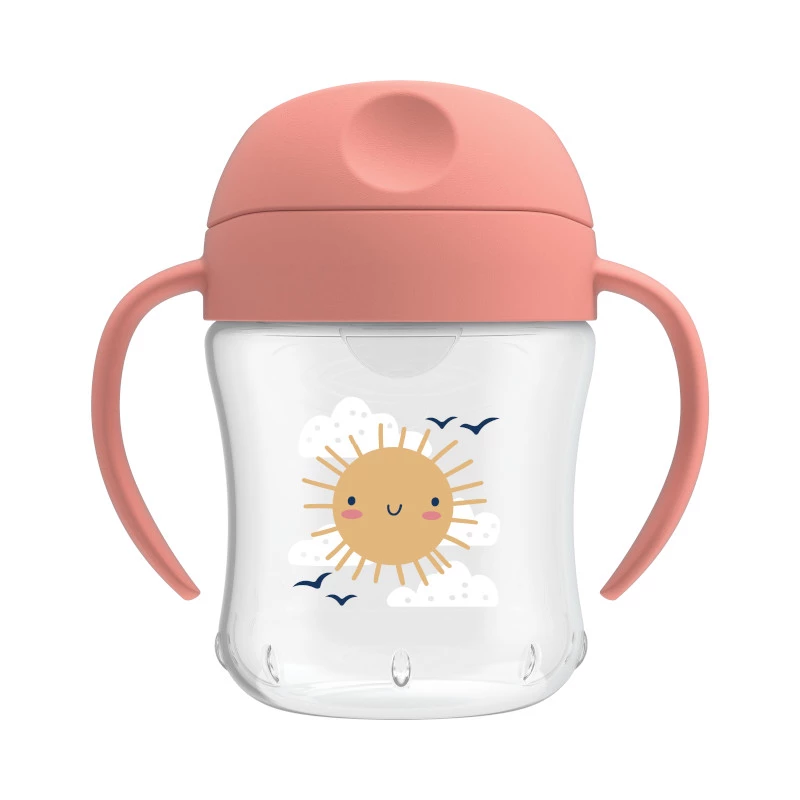 Dr. Brown's 6 oz/180 mL Soft-Spout Transition Cup with Handles, Sunshine (6m+), 1-Pack - Image 2
