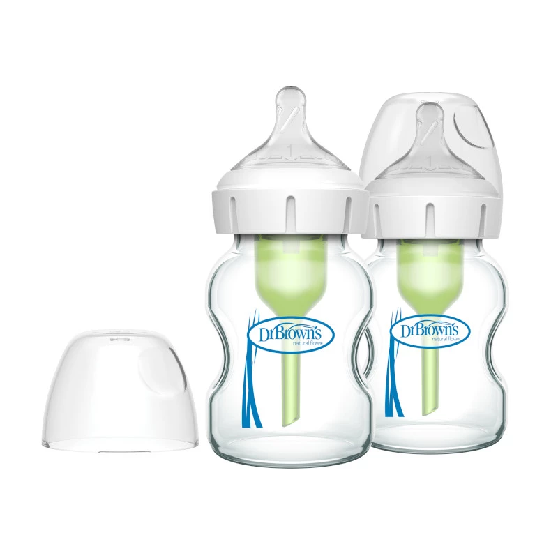 Dr. Brown's 5 oz/150 ml Glass W-N Options+ Bottle, 2-Pack - Image 2