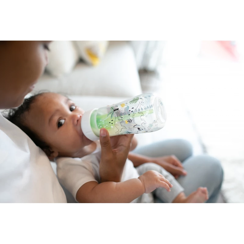 Dr. Brown's 9 oz/270 mL PP Wide-Neck Anti-Colic Options+ Designer Bottle, Multi Dinosaurs Design, 1-Pack - Image 3