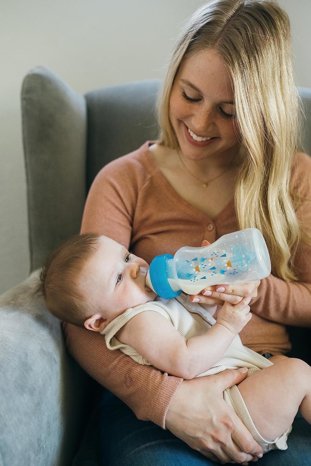 Dr. Brown's PP Wide-Neck Anti-Colic Options+ Baby Bottle, BLUE Gift Set - Image 5