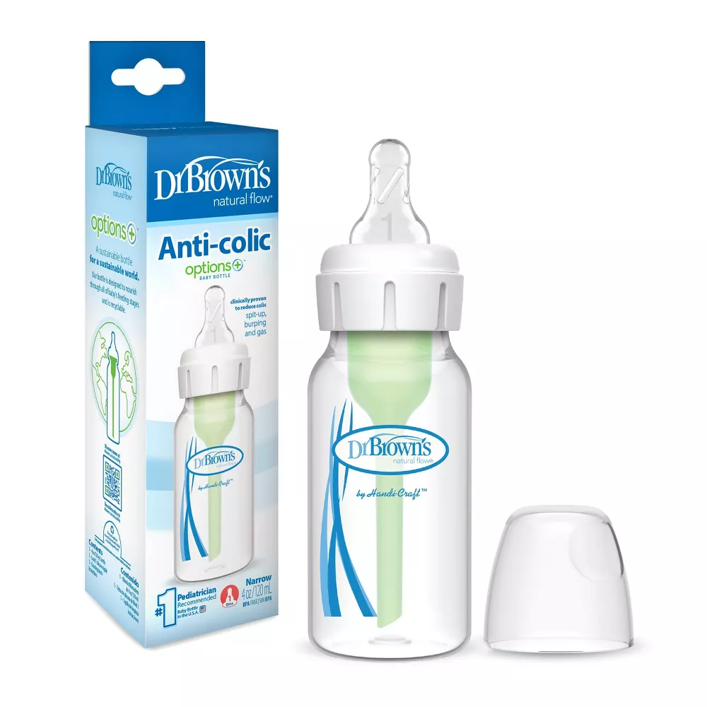 Dr. Brown's 4 oz/120 ml PP Narrow Options+ Bottle, 1-Pack