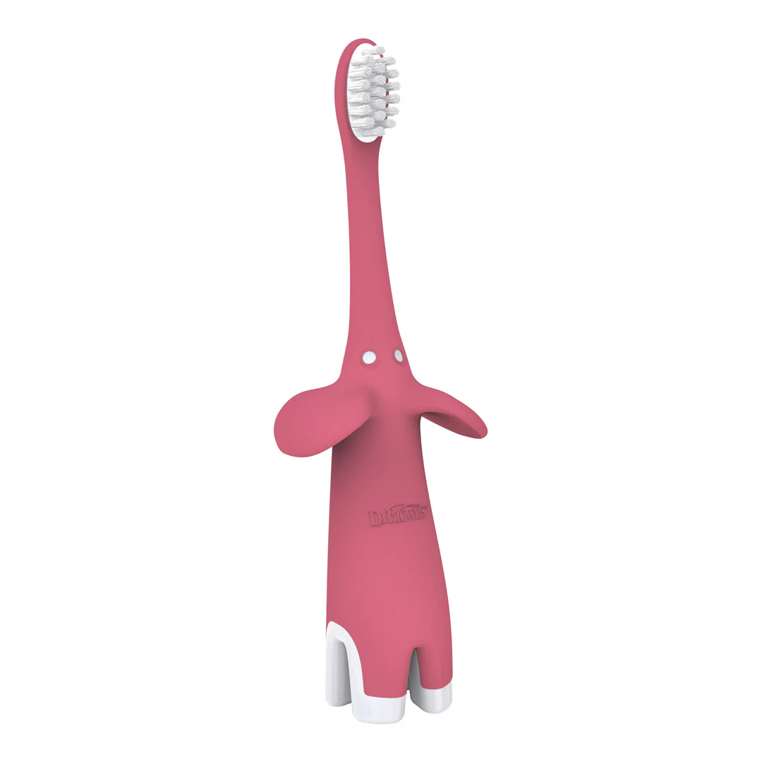 Dr. Brown's Infant-to-Toddler Toothbrush, Elephant, 1-Pack - Image 4