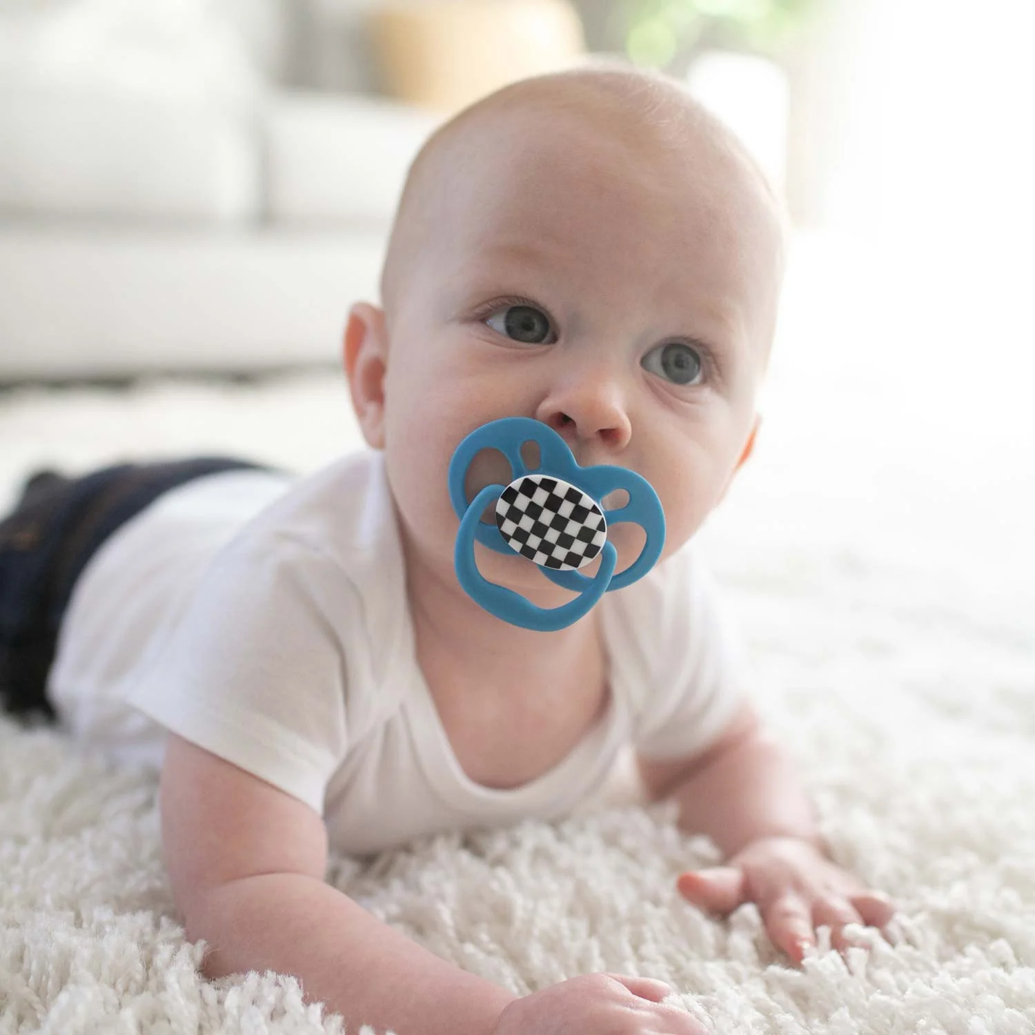 Dr. Brown's Advantage Pacifier - Stage 2, Blue, 2-Pack - Image 4
