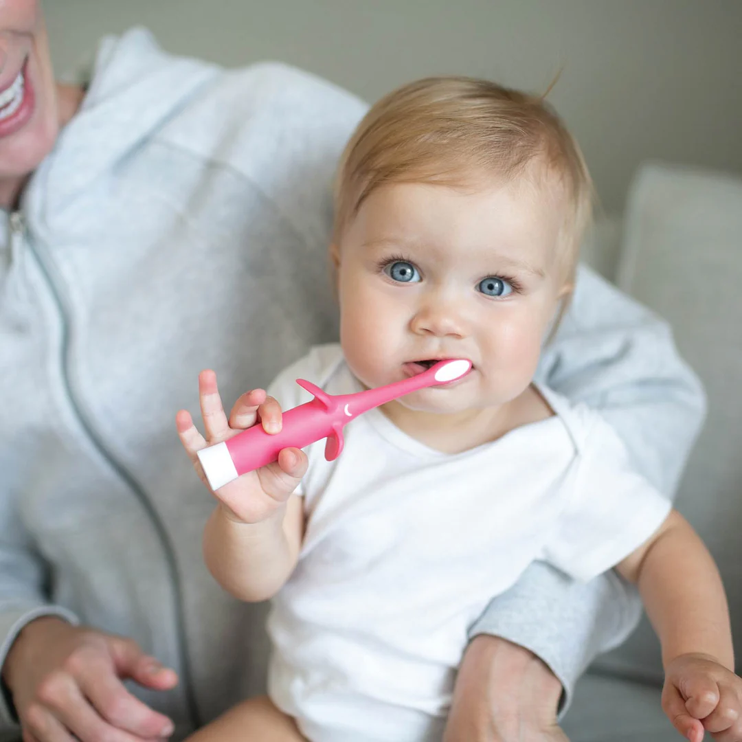 Dr. Brown's Infant-to-Toddler Toothbrush, Elephant, 1-Pack - Image 5