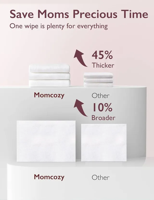 Momcozy Natural Breast Pump Wipes for Parts Cleaning on-the-go 30pcs (1PCK) - Image 3