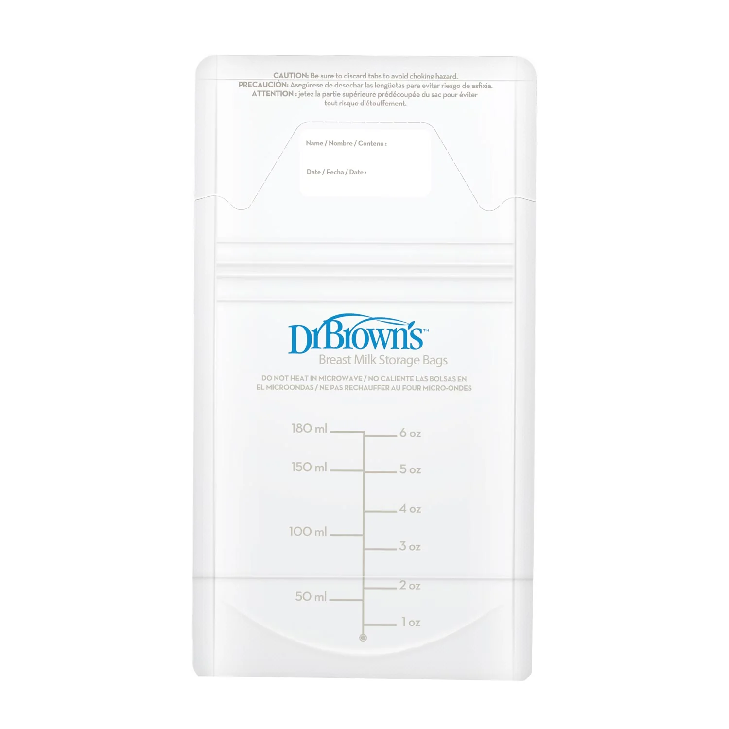 Dr. Brown's Breastmilk Storage Bag (6 oz/180 ml), 25-Pack - Image 3