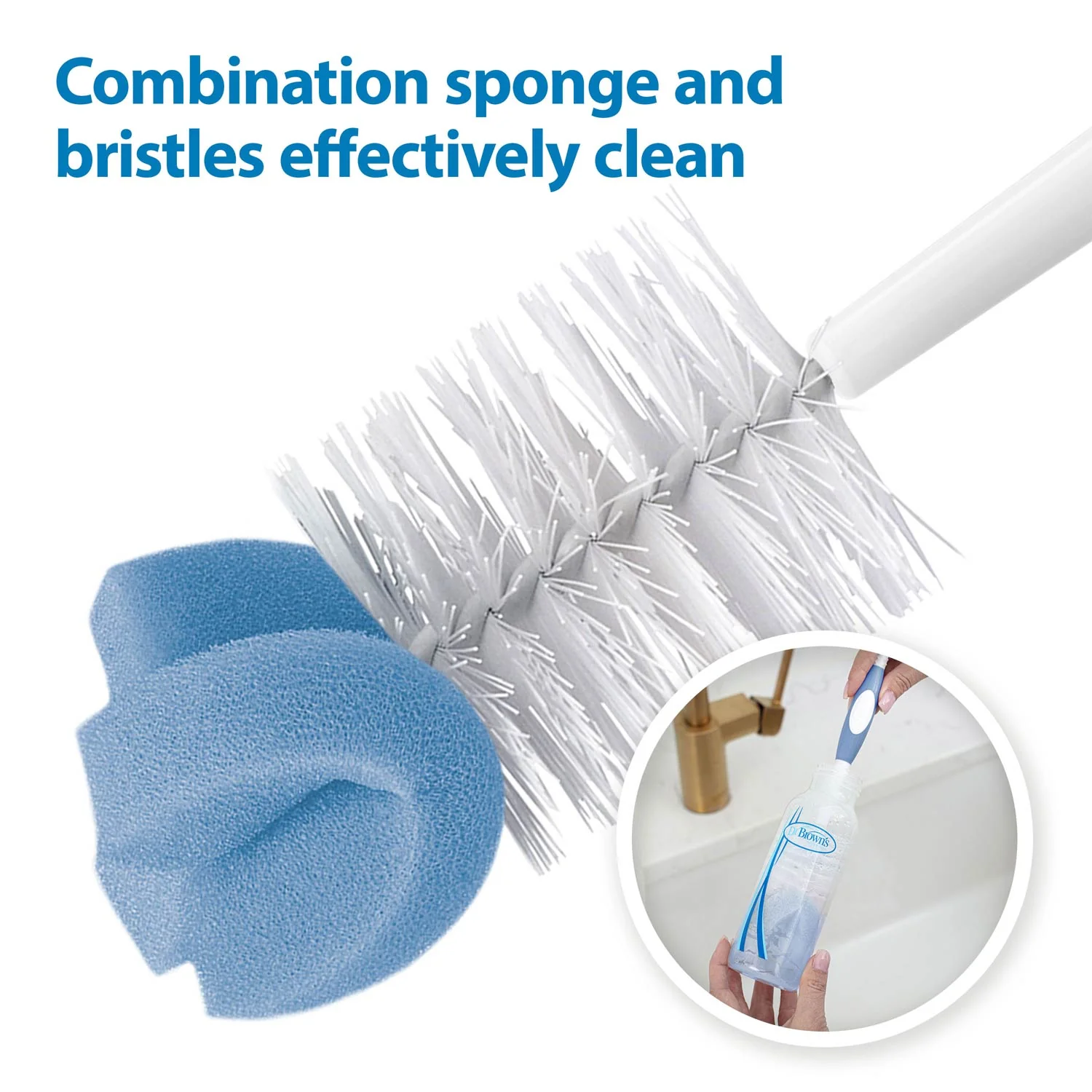 Dr. Brown's Standard Bottle Brush - Blue - Image 7