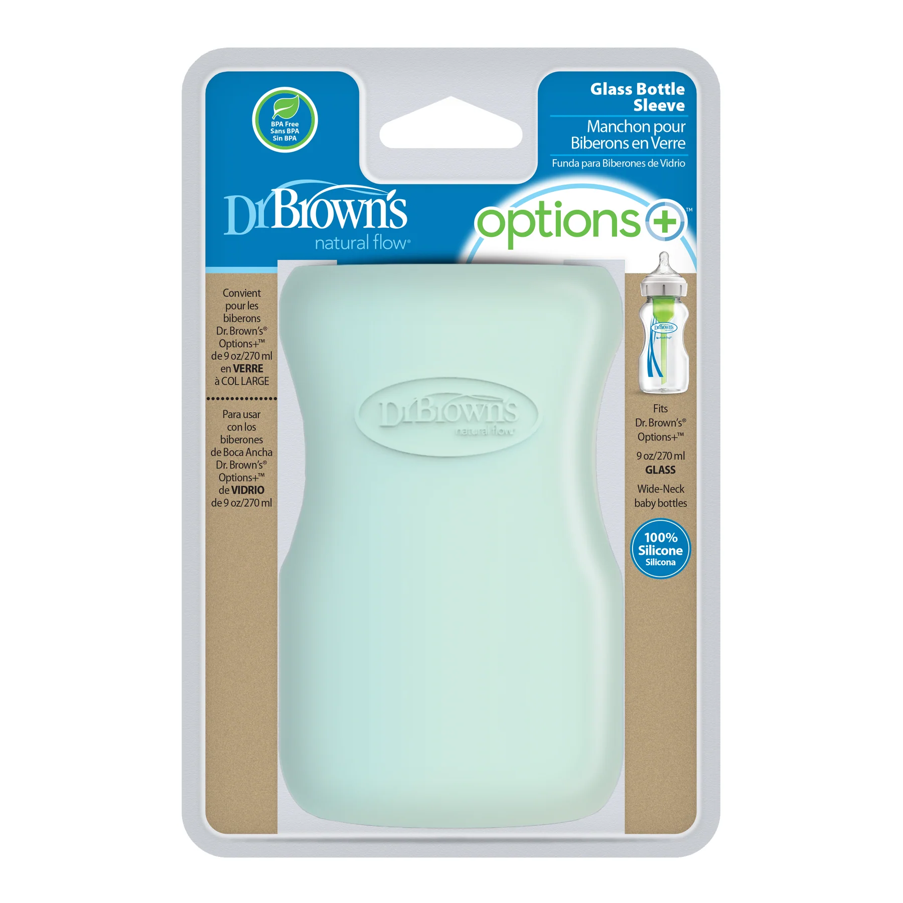 Dr. Brown's 9 oz/270 ml Wide-Neck Glass Bottle Sleeve - Image 5