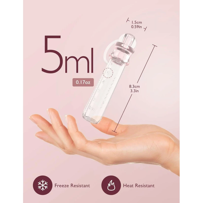 Momcozy Silicone Colostrum Collector 5ml, BPA-Free, Reusable, 2 Piece Set - Image 5