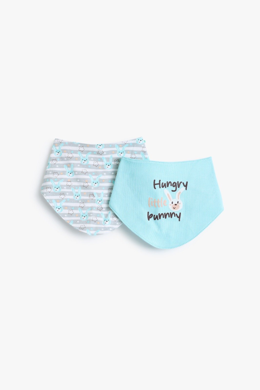 Junior Printed bandana bib set (2-piece) Mr bunny
