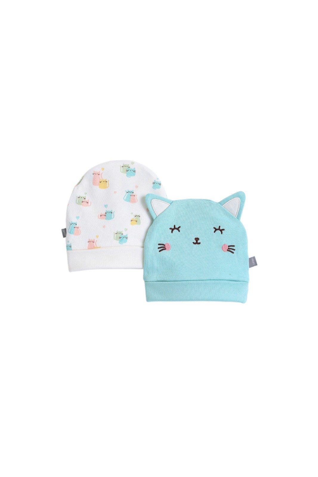 Junior Printed Cap 2 Pcs Lovely Cat