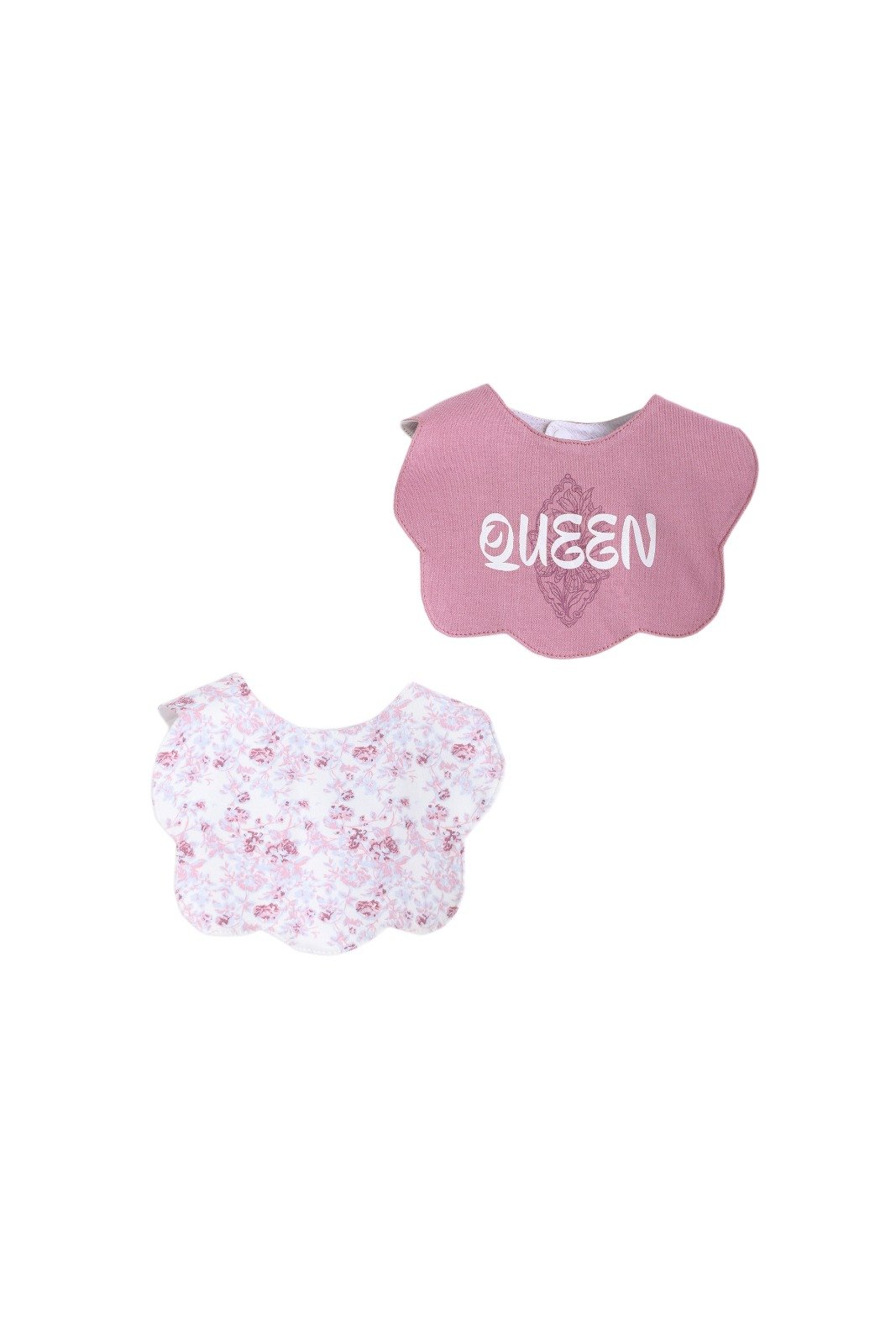 Junior Printed baby bibs (2-pack) Queen