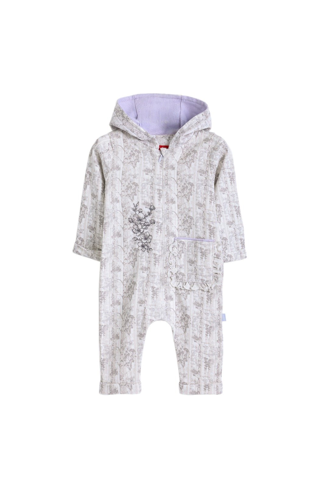 Junior Hooded print Romper Secret Garden